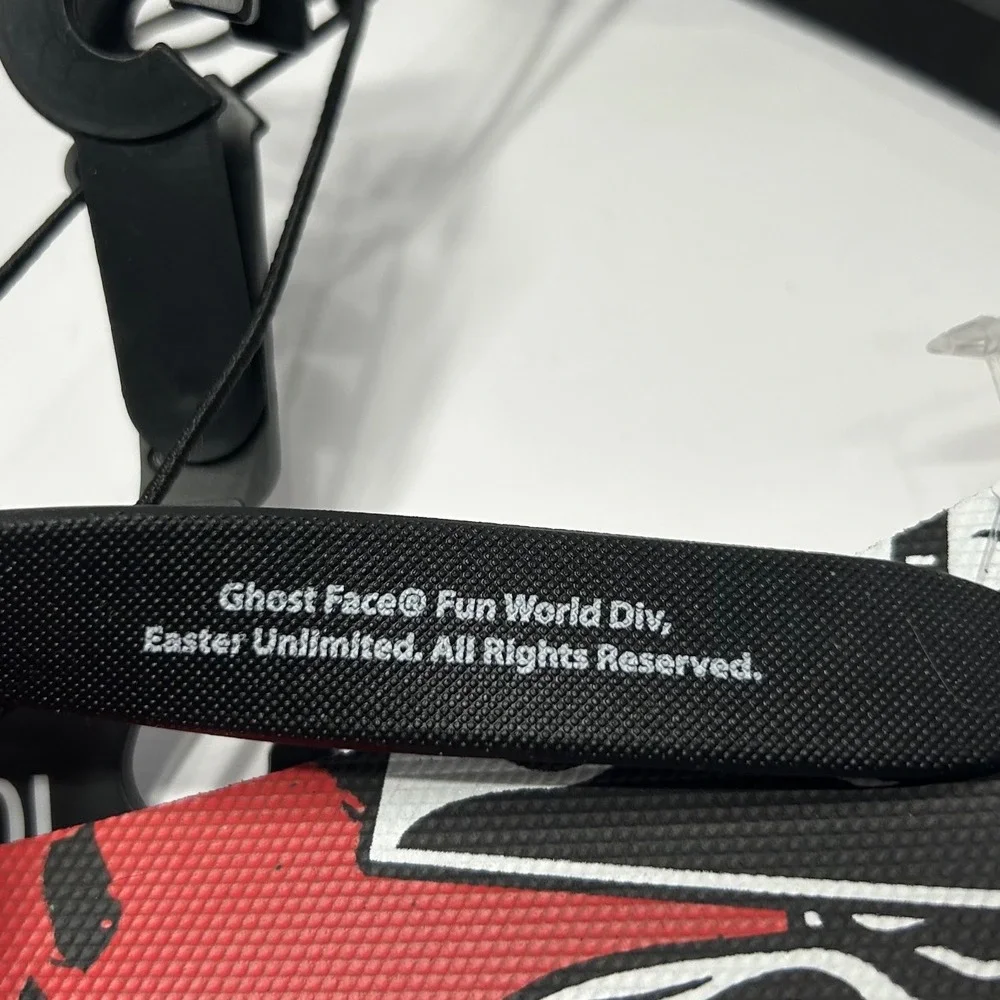 Ghost Face Scream Horror Movie Flip Flops Mens Size 9/10 Black Red New